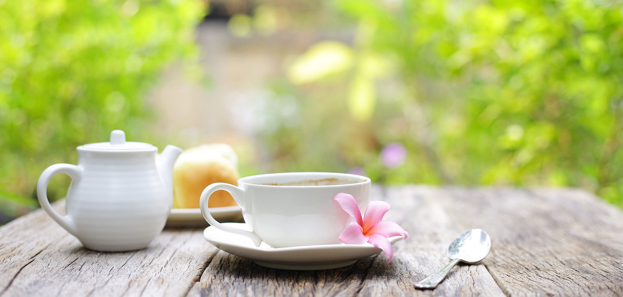 coffee and bread at outdoor coffee and bread at outdoor