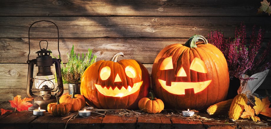 Halloween pumpkin head jack-o-lantern