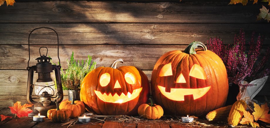 Halloween pumpkin head jack-o-lantern