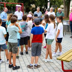 Offizielle Einweihung des Spielplatzes in der Frankfurter Straße