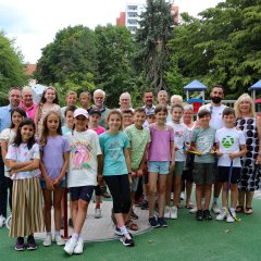 Offizielle Einweihung des Spielplatzes in der Frankfurter Straße