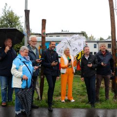 Erste solarbetriebene "Digitale Dorflinden" in Betrieb