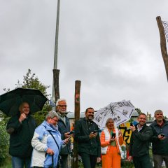 Erste solarbetriebene "Digitale Dorflinden" in Betrieb