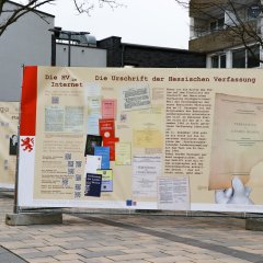 Zaun-Ausstellung "Die Entstehung der Hessischen Verfassung"