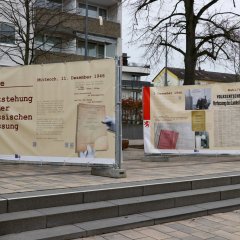 Zaun-Ausstellung "Die Entstehung der Hessischen Verfassung"