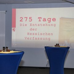 Zaun-Ausstellung "Die Entstehung der Hessischen Verfassung"
