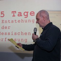 Zaun-Ausstellung "Die Entstehung der Hessischen Verfassung"