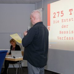 Zaun-Ausstellung "Die Entstehung der Hessischen Verfassung"