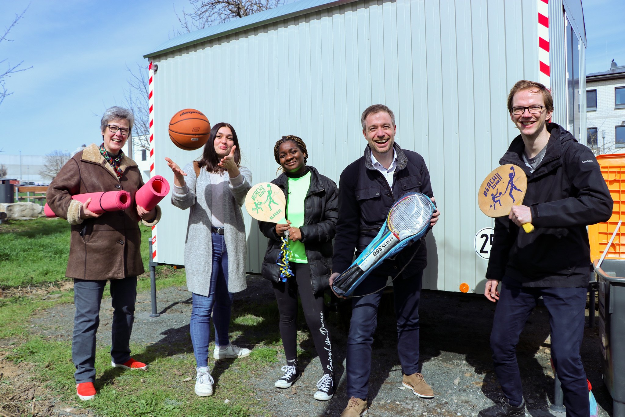 Schlüsselübergabe Bauwagen